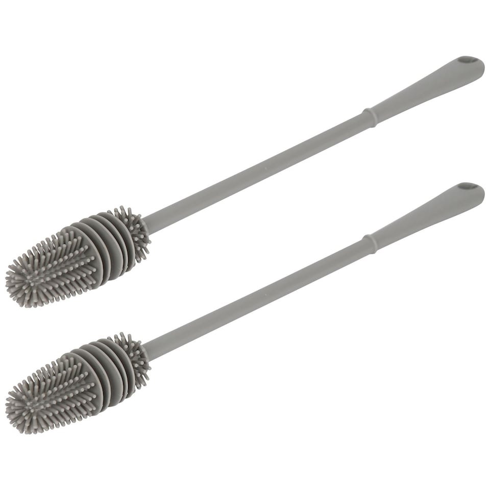 image 1 of Ashley Bottle Brushes - 33cm - Grey | Grey | Grey