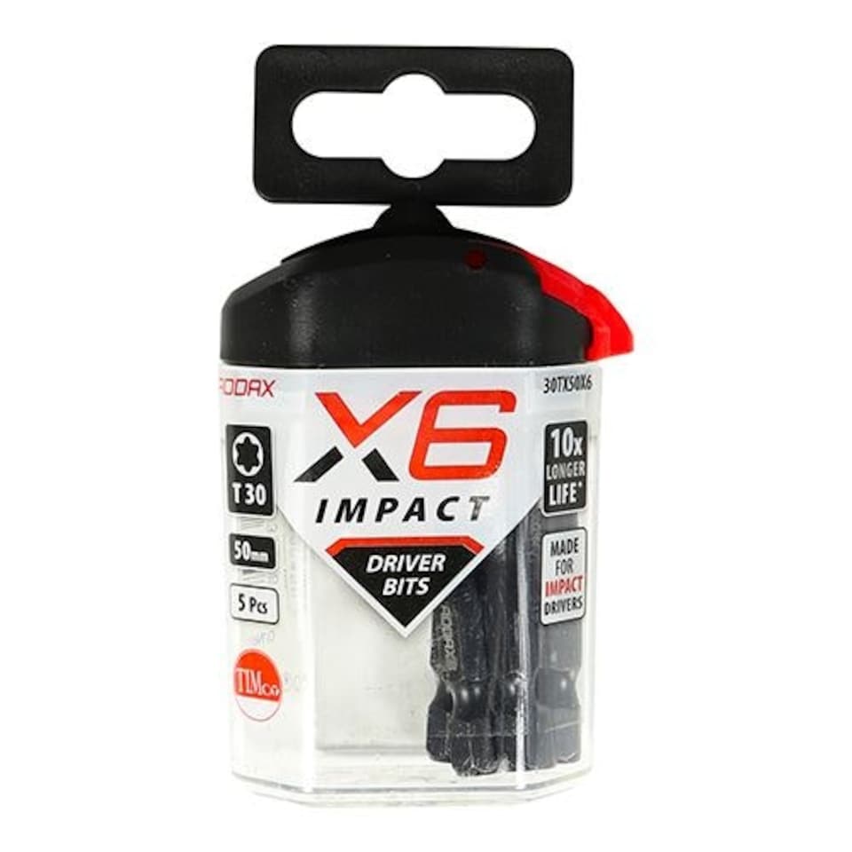 image 1 of Timco - Impact Driver Bits - TX (Size TX30 x 50 - 5 Pieces)