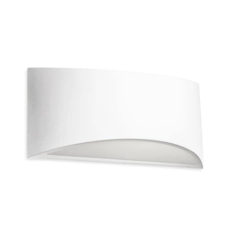 Ges 1 Light Up & Down Plaster Wall Light White, E14 - Special Offer