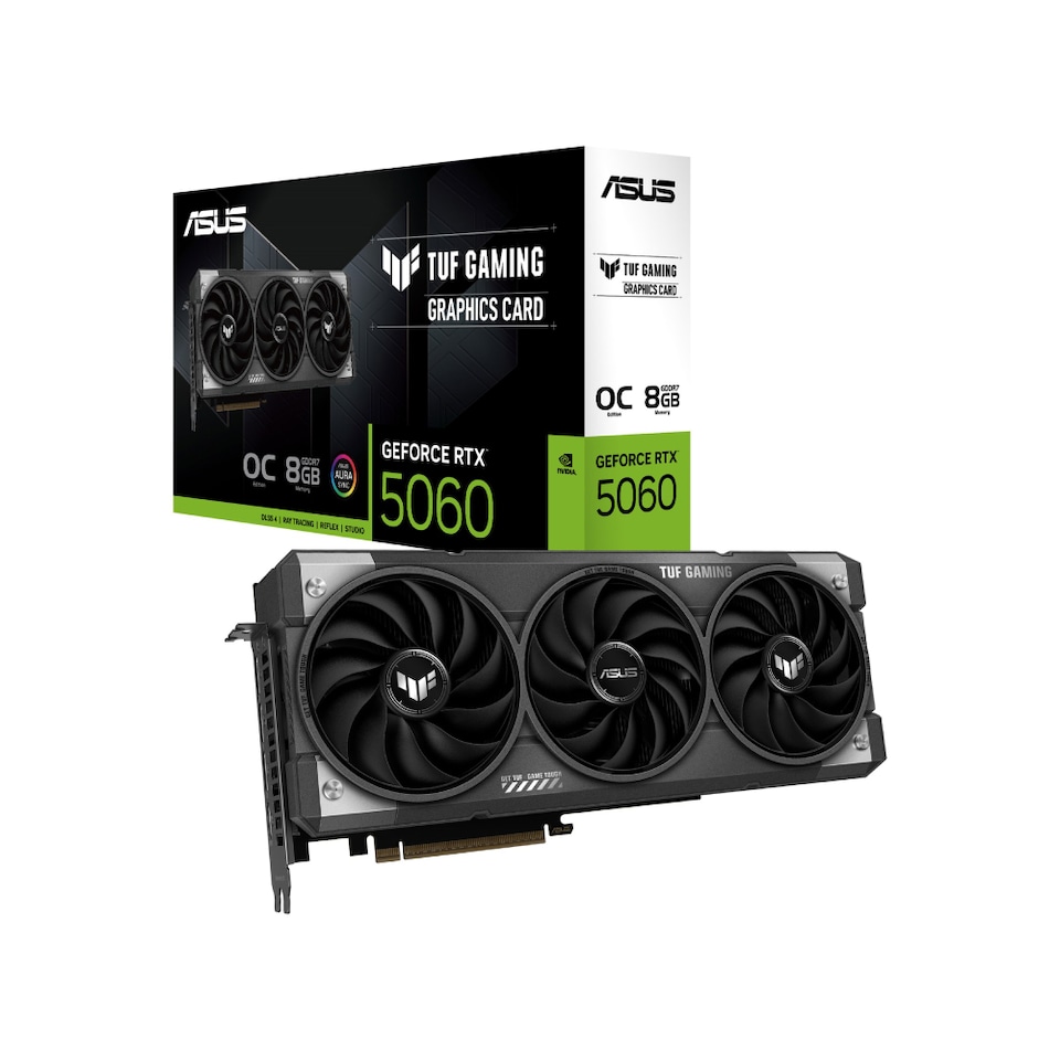 image 1 of ASUS GeForce RTX 5060 TUF Gaming 8GB OC Graphics Card