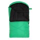 image 2 of Mountain Warehouse Summit Sleeping Bag Lightweight Outdoor Mini Square Camping Green | Bright Green