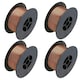 image 1 of 0.8mm Mild Steel Mig Welder Welding Wire Spool Gas Argon CO2 1.0kg Reel 4pk