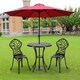 image 5 of Living and Home 68cm  Round Patio Dining Table with Umbrella Hole