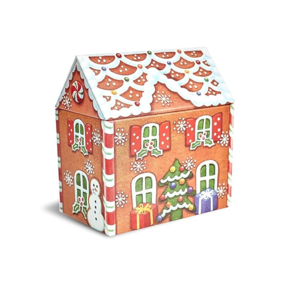 Elite Tins Dana Kubick - Large Gingerbread House Tin
