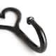 image 2 of Hammer & Tongs Single Heart Hook - W65mm x H130mm - Black
