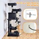 image 6 of Yaheetech 149 cm Multilevel Cat Tree with Plush Perch Black