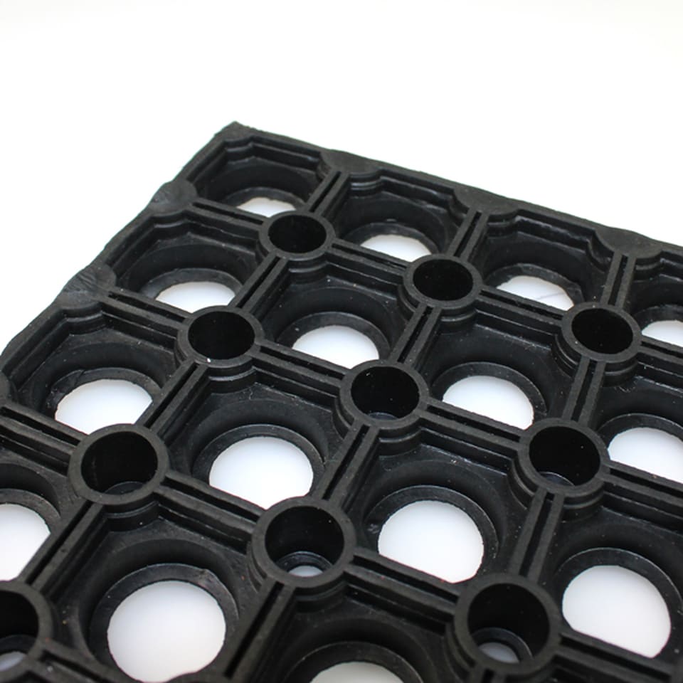 image 1 of Hometex All Seasons Outdoor Entrance Mat - 80 x 120cm. Black