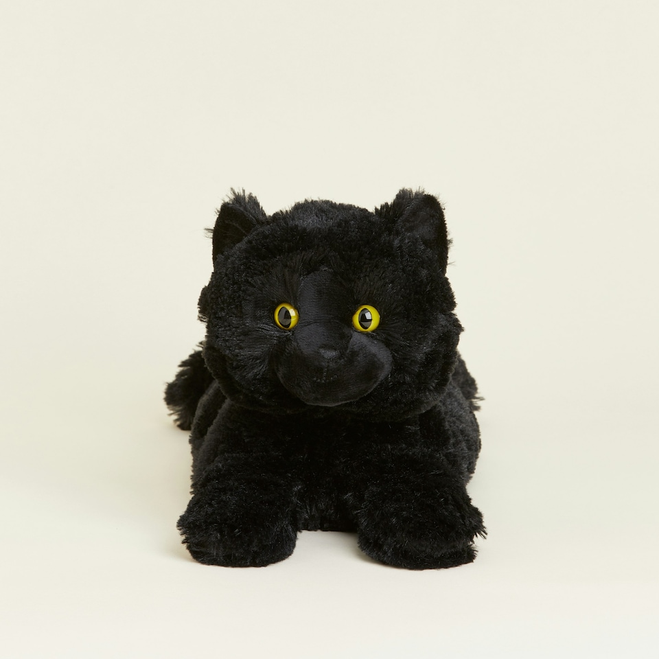 image 1 of Warmies Plush Black Cat LARGE