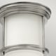 image 3 of Hinkley Hadrian 1 Light Flush Mount Antique Nickel with Opal Glass IP44