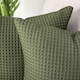 image 9 of Two Pack Waffle Cushion Covers 65 x 65cm - 100% Cotton Silver | Dove Grey