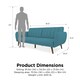 image 3 of Brittany Sofa Bed in Light Blue fabric Blue | LIGHT BLUE LINEN
