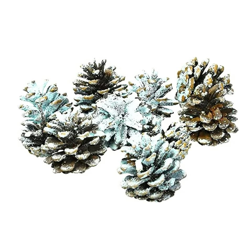 image 1 of Polaris Colour Changing Flame Burning Pine Cones 250g