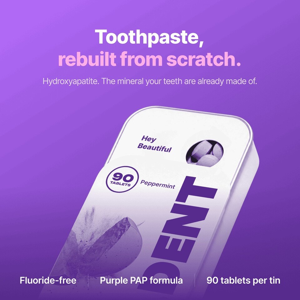 image 1 of DR.DENT Purple Toothpaste Tablets | Hydroxyapatite + PAP