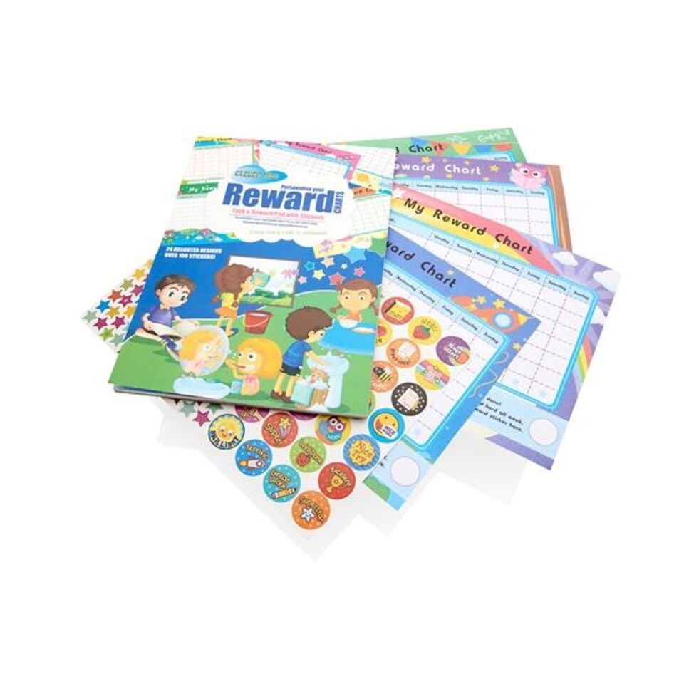 image 1 of Task And Reward Chart Pad With Stickers by Clever Kidz
