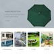 image 5 of Outsunny 2.5m Wooden Garden Parasol Outdoor Umbrella Canopy w/ Vent Green
