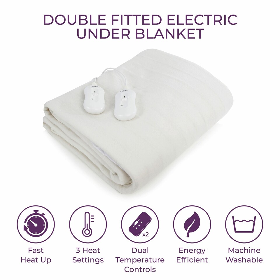 image 1 of Carmen Double Fitted Electric Blanket