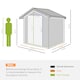 image 5 of Outsunny 5ft x 4.3ft Outdoor Metal Storage Shed with Sliding Door