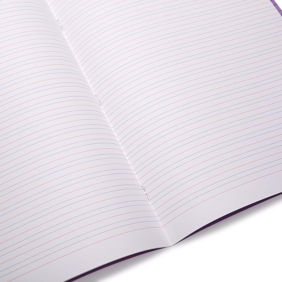 image 1 of Rhino 32 Page 4mm Feints Handwriting Book Purple 6.5 x 8in 10 Pack