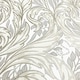 image 3 of Muriva Vale Leaf Textured Wallpaper - Cream - 10m x 0.5m Cream
