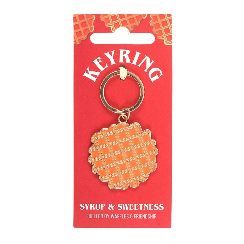 image 1 of Waffle Design Keyring
