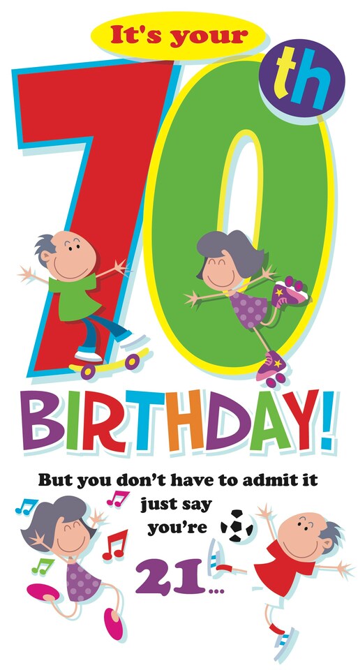 image 1 of It's Your 70th Birthday! You Don't Have To Admit It...- Funny 70th Birthday Card