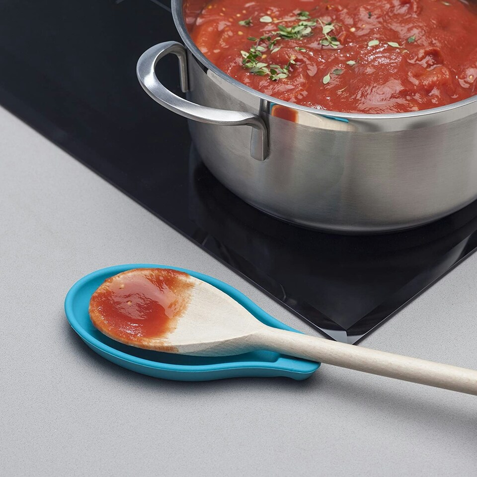 image 1 of Zeal Silicone Spoon Rest, Aqua
