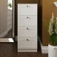 image 2 of FWStyle Artus Shaker 4 Drawer Chest Of Drawers Matt White