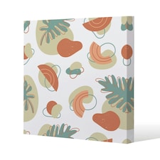 line art and botanical elements (Canvas Print) 101 x 101 x 4cm