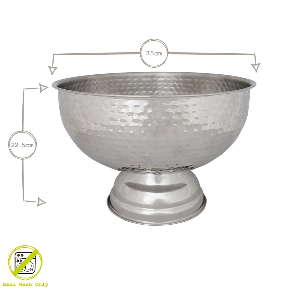 image 1 of Rink Drink Stainless Steel Champagne Ice Bucket - 35cm - Hammered