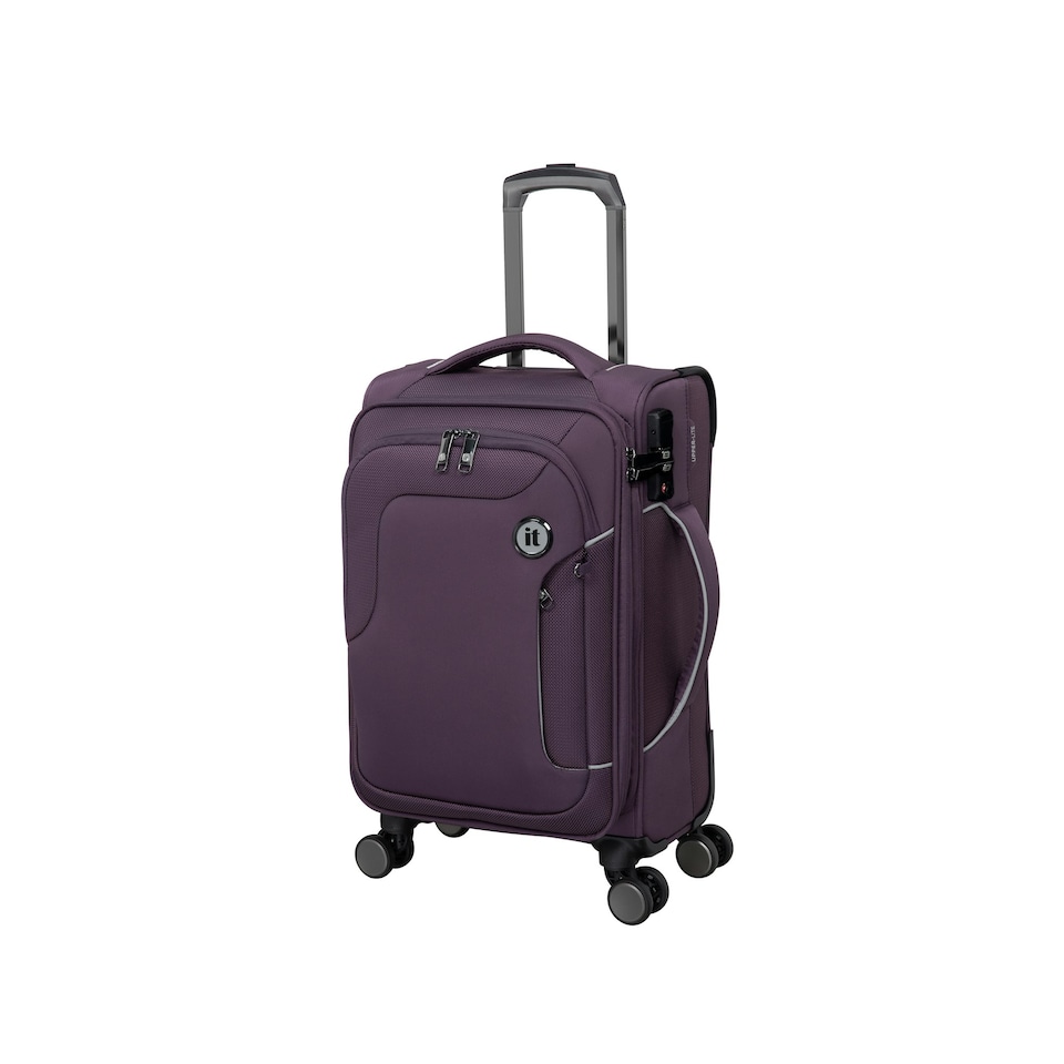 image 1 of IT Luggage Teleported Plum Perfect Expandable Cabin Suitcase with TSA Lock Purple | Cabin Bag
