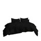 image 3 of Plain Dyed Easy Care Polycotton Duvet Cover And Pillowcase/s Set Bed Linen Cream | Cream | Super King