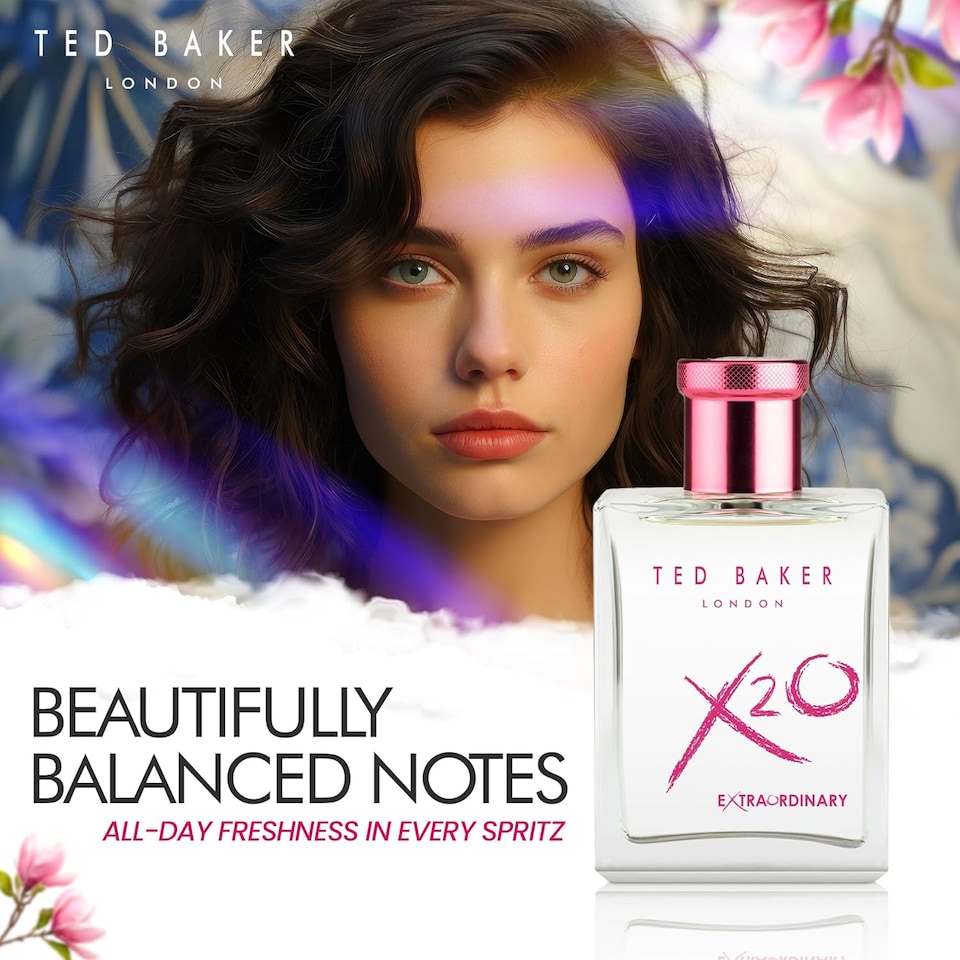 image 1 of Ted Baker X20 Extraordinary Her Eau de Toilette, Fruity Floral 100ml