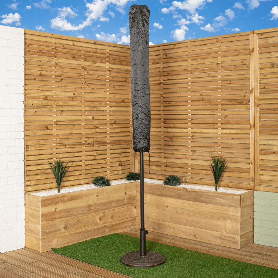 image 1 of 1.55m x 30cm Samuel Alexander Black Havana Heavy Duty Parasol Protective Cover