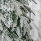 image 8 of HOMCOM 6ft Flocked Pencil Christmas Tree with Auto Open, Steel Base
