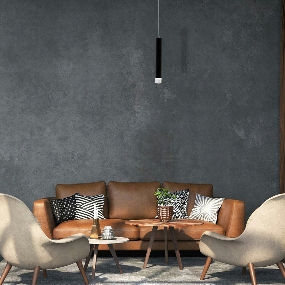 image 1 of Milagro Pendant Lamp Carbon 1X5W Led Black