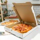 image 3 of 100 x 7" (7.5 x 7.5 x 1.5") White Slim Postage Pizza Takeaway Style Boxes Ideal For Restaurants & Takeaways White