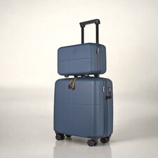 Premium 100% Makrolon PC 2 PCS Suitcase Set | Vanity + Cabin Luggage