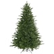 image 1 of HOMCOM 6 Ft Artificial Christmas Tree with Metal Base, Hinged Branches