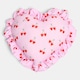 image 4 of OHS Heart Shaped Frill Scatter Cushion Throw Pillow | Multi | Pink Cherry
