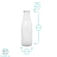 image 3 of Argon Tableware Glass Water Bottles with Metal Lids - 960ml - Pack of 6