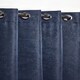 image 1 of Metro Thermal Blackout Eyelet Curtains 116cm x 183cm Navy Blue | Blue