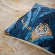 image 3 of Tiger Duvet Cover Set Pillowcase Navy Single