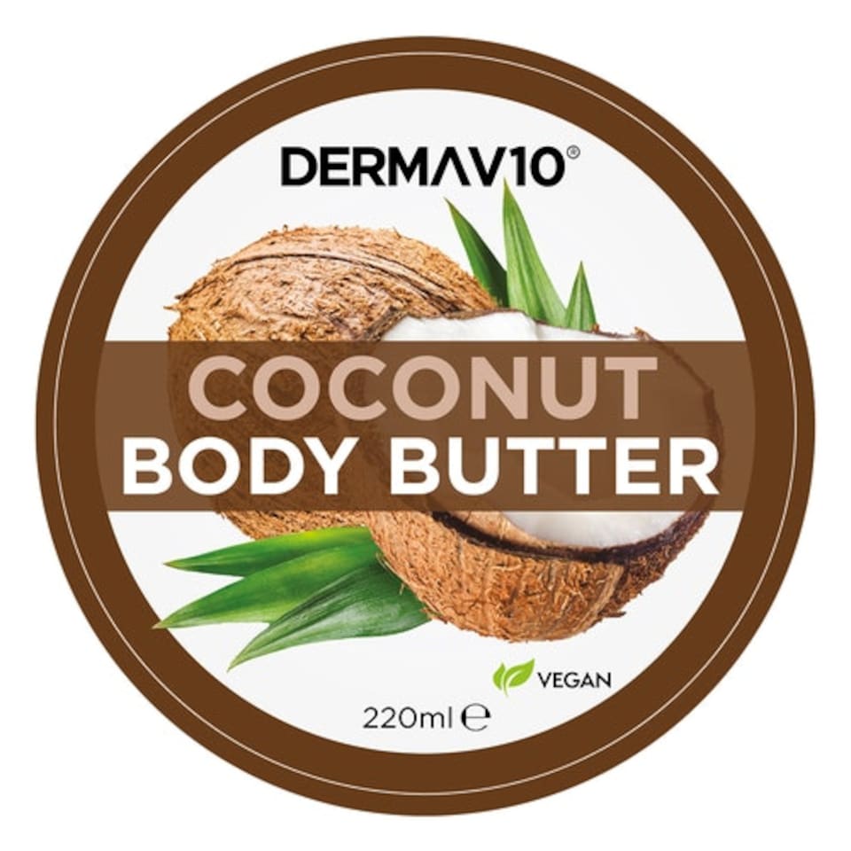 Derma V10 Coconut Body Butter 220ml