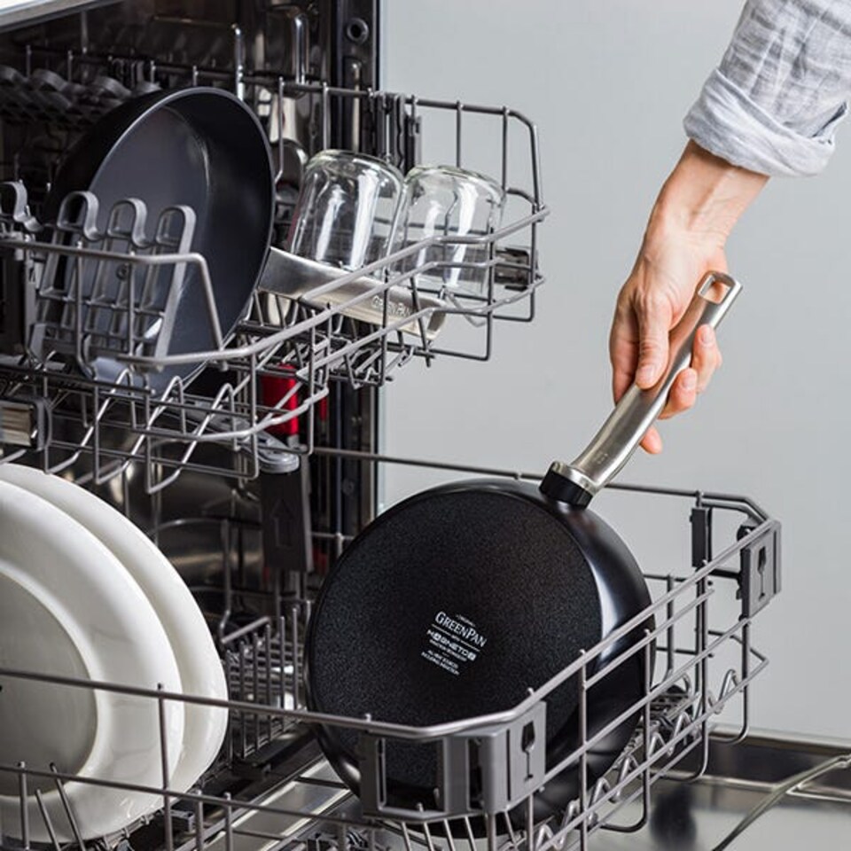 image 1 of GreenPan Evolution 24cm Frypan Black