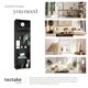 image 5 of Bookshelf Lexi - Bookcase with 5 shelves | Black | black | 60 x 30 x 190 cm | 1