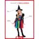image 5 of Rainbow Witch Girls Fancy Dress Costume Kids Large - Age 10-12