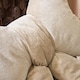 image 2 of OHS Soft Velvet Bow Shaped Cushion Pillow | Cream | Natural
