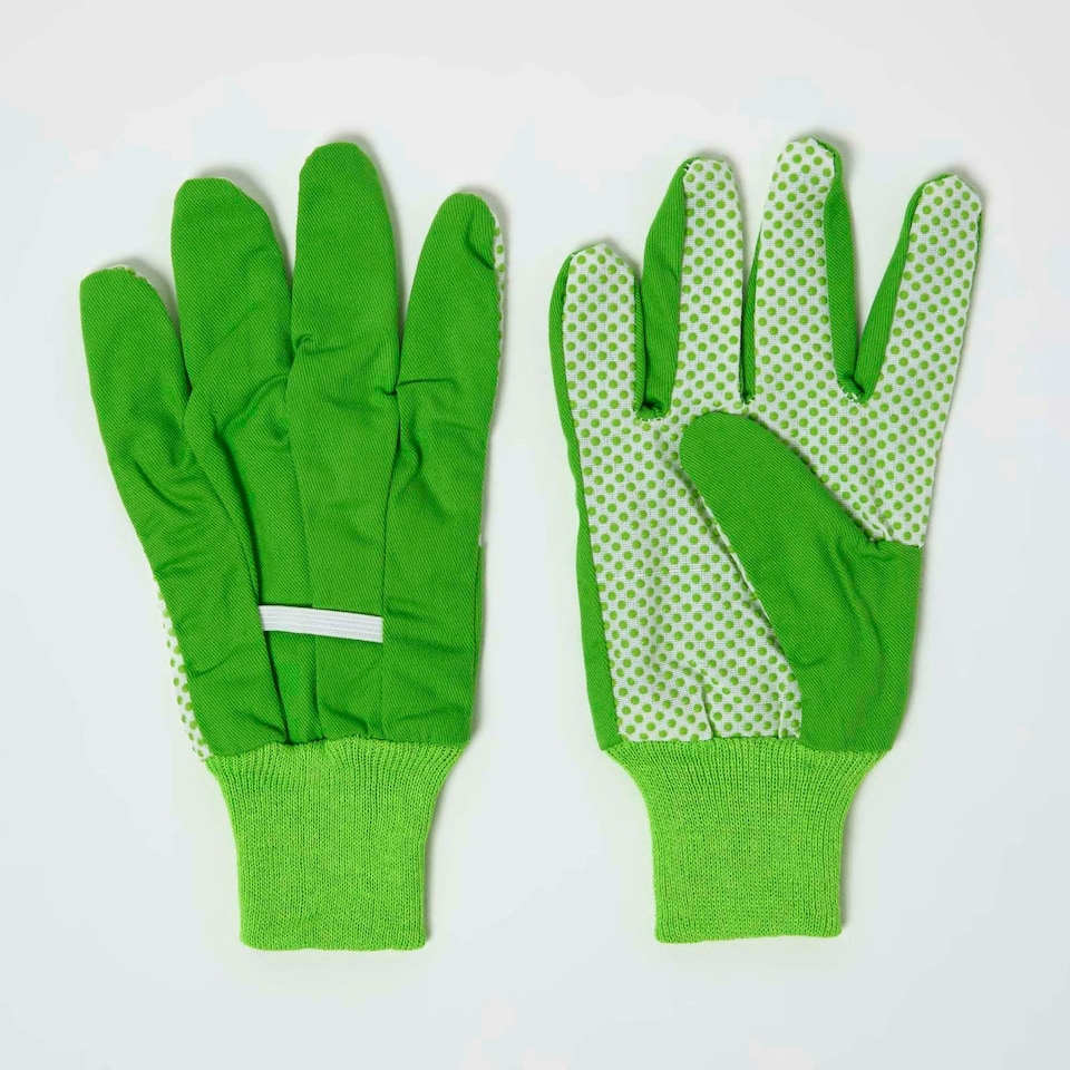 image 1 of Homescapes Assorted Multi-Colour Gardening Gloves, Set of 3 | Multi | W11.9 x D0.7 x H23.1 cm