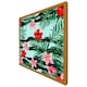image 4 of Red & pink tropical plants (Picutre Frame) Grey | L