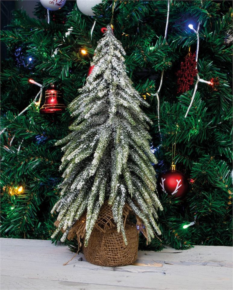 image 1 of St Helens Decorative Snow Finish Christmas Tree, 35Cm